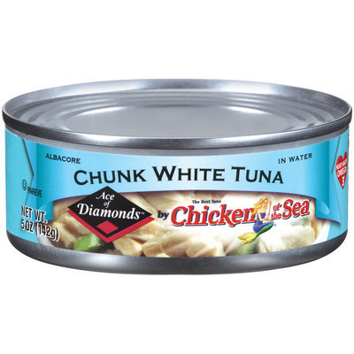 Chicken of the Sea Ace of Diamonds Chuck White Tuna 5 oz Can