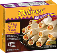 Delimex® Chicken Soft Tacos 12 ct Box