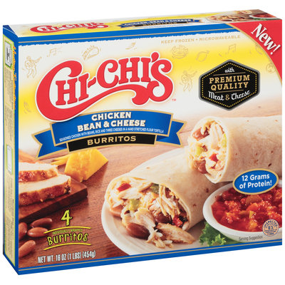 Chi-Chi's™ Chicken Bean & Cheese Burritos 4 ct. Box