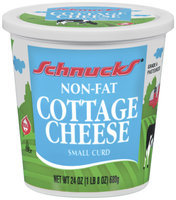 Schnucks Non Fat Small Curd Cottage Cheese 24 Oz Tub