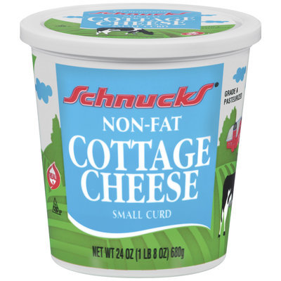Schnucks Non Fat Small Curd Cottage Cheese 24 Oz Tub