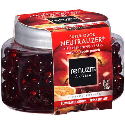 Renuzit® Aroma® Super Odor Neutralizer® Autumn Apple Punch Air Freshening Pearls 5.64 oz. Plastic Jar.