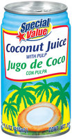 Special Value W/Pulp Coconut Juice 10.5 Oz Can