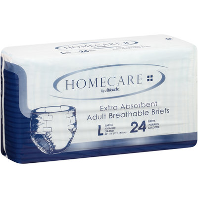 BRHC30 Homecare by Attends® Breathable Briefs Large, 24 count