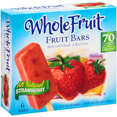 Whole Fruit® All Natural Strawberry Fruit Bars 6 ct Box