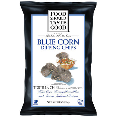 Food Should Taste Good Blue Corn Dipping Chips