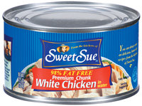 Sweet Sue White Premium Chunk In Water 98% Fat Free Chicken 12.5 Oz Can