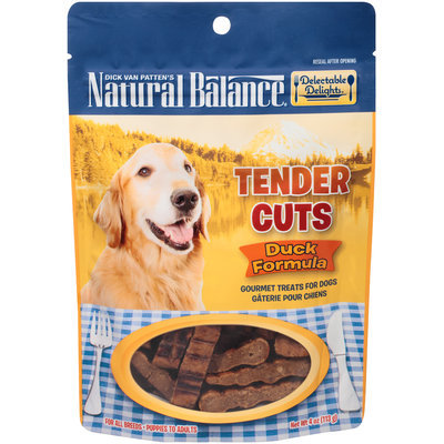 Natural Balance® Delectable Delights® Tender Cuts Duck Formula Gourmet Dog Treats 4 oz. Stand Up Bag