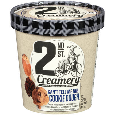 2nd St. Creamery™ Can't Tell Me No! Cookie Dough™ Ice Cream 1 pt. Cup