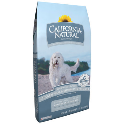 California Natural® Chicken Meal & Brown Rice Formula Senior Dog Food 15 lb. Bag