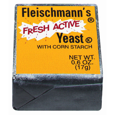 Fleischmann's Yeast W/Corn Starch Fresh Active Yeast .6 Oz Cube
