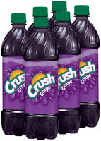 CRUSH Grape 16.9 Oz Soda 6 PK PLASTIC BOTTLES
