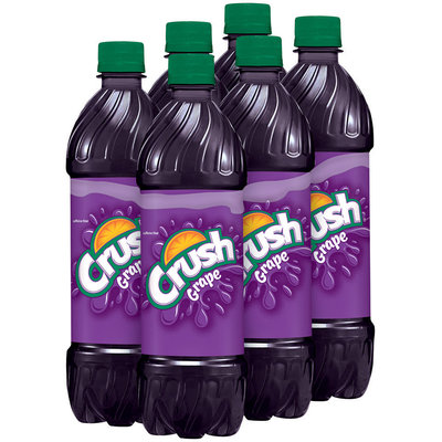 CRUSH Grape 16.9 Oz Soda 6 PK PLASTIC BOTTLES