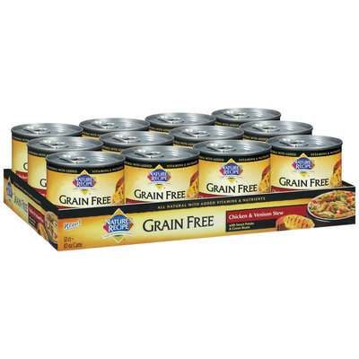 Nature's Recipe® Grain Free Chicken & Venison Stew Dog Food 10 oz. Can