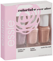 Essie® Colorful-E Ever After Kit The Perfect Kit for Any Occasion--Hubby for Dessert Mini, Ballet Slippers Mini, and Worth the Wait Mini 3-5mL Bottles