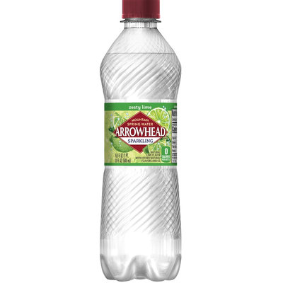 Arrowhead Sparkling Mountain Spring Water Lime