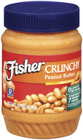 Fisher Peanut Butter Crunchy Peanut Butter 18 Oz Plastic Jar