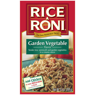 Rice-A-Roni Garden Vegetable Rice Pasta Mix 5.8 Oz Box