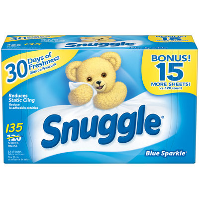 Snuggle® Blue Sparkle® Fabric Softener Dryer Sheets 135 ct Box