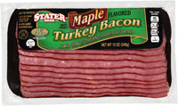 Stater Bros.® Wood Smoked Maple Flavored Turkey Bacon 12 oz. Pack