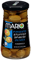 Mario® Pimiento Stuffed Spanish Manzanilla Olives 5.75 oz. Jar