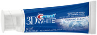 3D White Crest 3D White Foaming Clean Whitening Toothpaste 4.1 oz