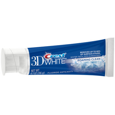 3D White Crest 3D White Foaming Clean Whitening Toothpaste 4.1 oz