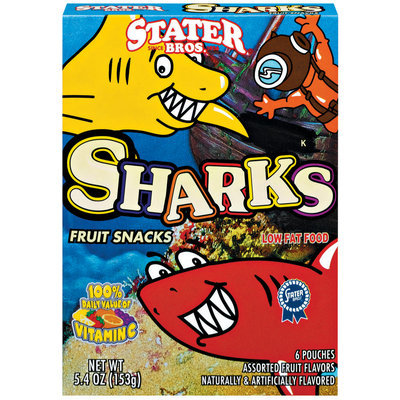 Stater Bros. Sharks Assorted Fruit Snacks
