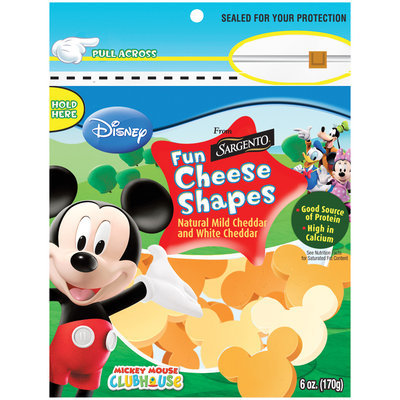 Sargento® Disney Mild Cheddar & White Cheddar Cheese Fun Shapes