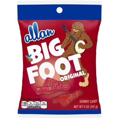 Allan Original Big Foot Gummy Candy 5 oz. Bag