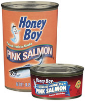 Honey Boy Skinless Boneless Premium Wild Alaskan Pink Salmon 6 Oz Can