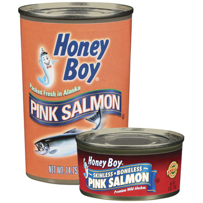Honey Boy Skinless Boneless Premium Wild Alaskan Pink Salmon 6 Oz Can