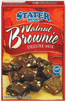 Stater Bros. Walnut Deluxe Brownie Mix 19.8 Oz Box