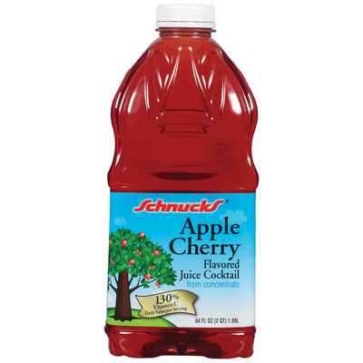 Schnucks Apple Cherry Flavored Juice Cocktail 64 Oz Plastic Bottle