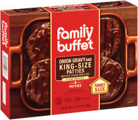 Family Buffet & Onion Gravy 4 Ct King Size Patties 28 Oz Box