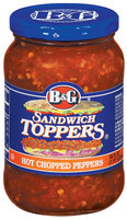 B&G Peppers Hot Chopped Sandwich Toppers 16 Oz Jar