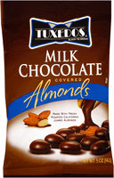Tuxedos® Black Tie Brand Milk Chocolate Covered Almonds 5 oz. Bag