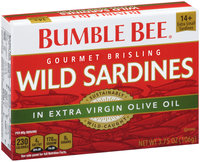 Bumble Bee® Gourmet Brisling Wild Sardines in Extra Virgin Olive Oil 3.75 oz. Box