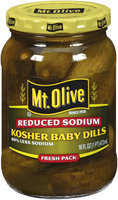Mt. Olive Reduced Sodium Kosher Baby Dills 16 oz