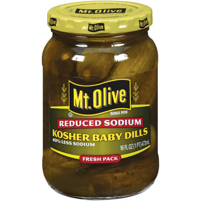 Mt. Olive Reduced Sodium Kosher Baby Dills 16 oz