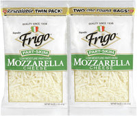 Frigo® Low Moisture Part-Skim Mozzarella Shredded Cheese Twin Pack