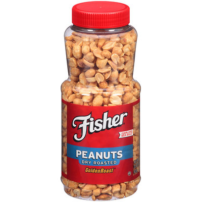 Fisher® Dry Roasted Peanuts 22 oz. Plastic Jar