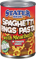 Stater Bros.® Spaghetti Rings Pasta with Meatballs in Tomato Sauce 15 oz