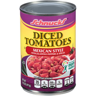 Schnucks® Mexican Style Diced Tomatoes 14.5 oz. Can