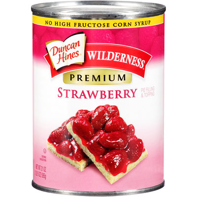 Duncan Hines® Wilderness® Premium Strawberry Pie Filling & Topping 21 oz. Can