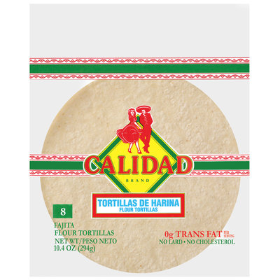 Calidad Flour Tortillas 8 Ct Bag