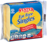 Stater Bros.® Fat Free Singles Cheese 12 oz. Wrapper
