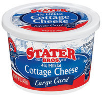 Stater Bros. Large Curd Cottage Cheese 16 Oz Tub
