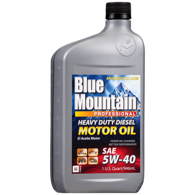 Blue Mountain™ 5W-40 Heavy Duty Diesel Motor Oil 1 qt. Bottle
