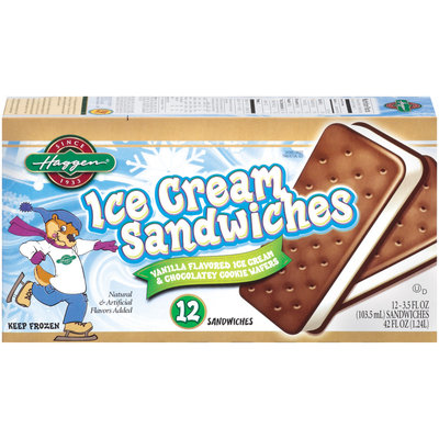Haggen Ice Cream Sandwiches 12 Ct Box
